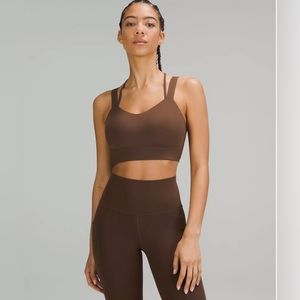 Lululemon Like a Cloud Longline Brown Sports Bra      D/DD